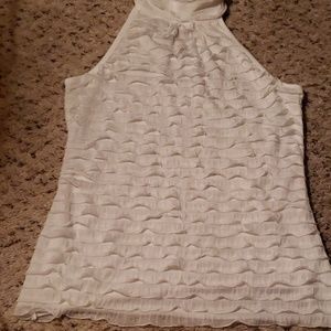 CDW ladies sheer ruffle top